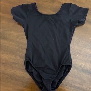 Jacques Moret Black Kids Bodysuit one piece leotard XS 4/5